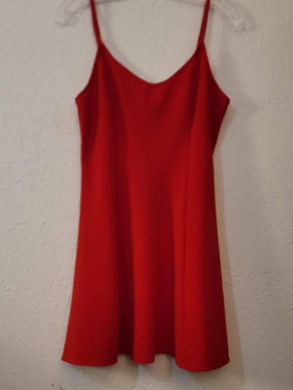 Forever 21 Red Spaghetti-Strap Mini Dress